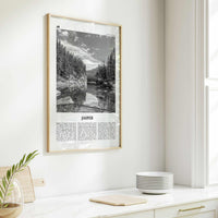 Jasper National Park Print Black and White, Jasper Wall Art, Jasper Poster, Jasper Photo, Jasper Wall Décor, Jasper Map, Alberta, Canada