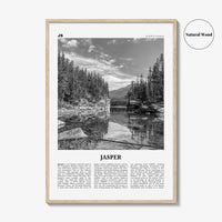 Jasper National Park Print Black and White, Jasper Wall Art, Jasper Poster, Jasper Photo, Jasper Wall Décor, Jasper Map, Alberta, Canada
