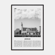 Jeddah Travel B&W Poster