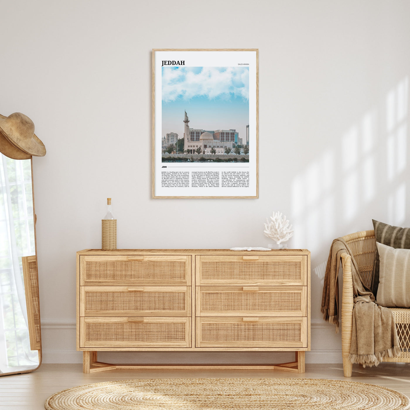 Jeddah Travel Color Poster