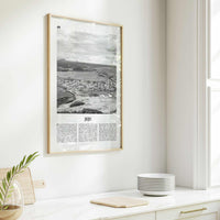 Jeju City Print Black and White, Jeju Wall Art, Jeju Poster, Jeju Photo, Jeju Wall Décor, Jeju Map, South Korea