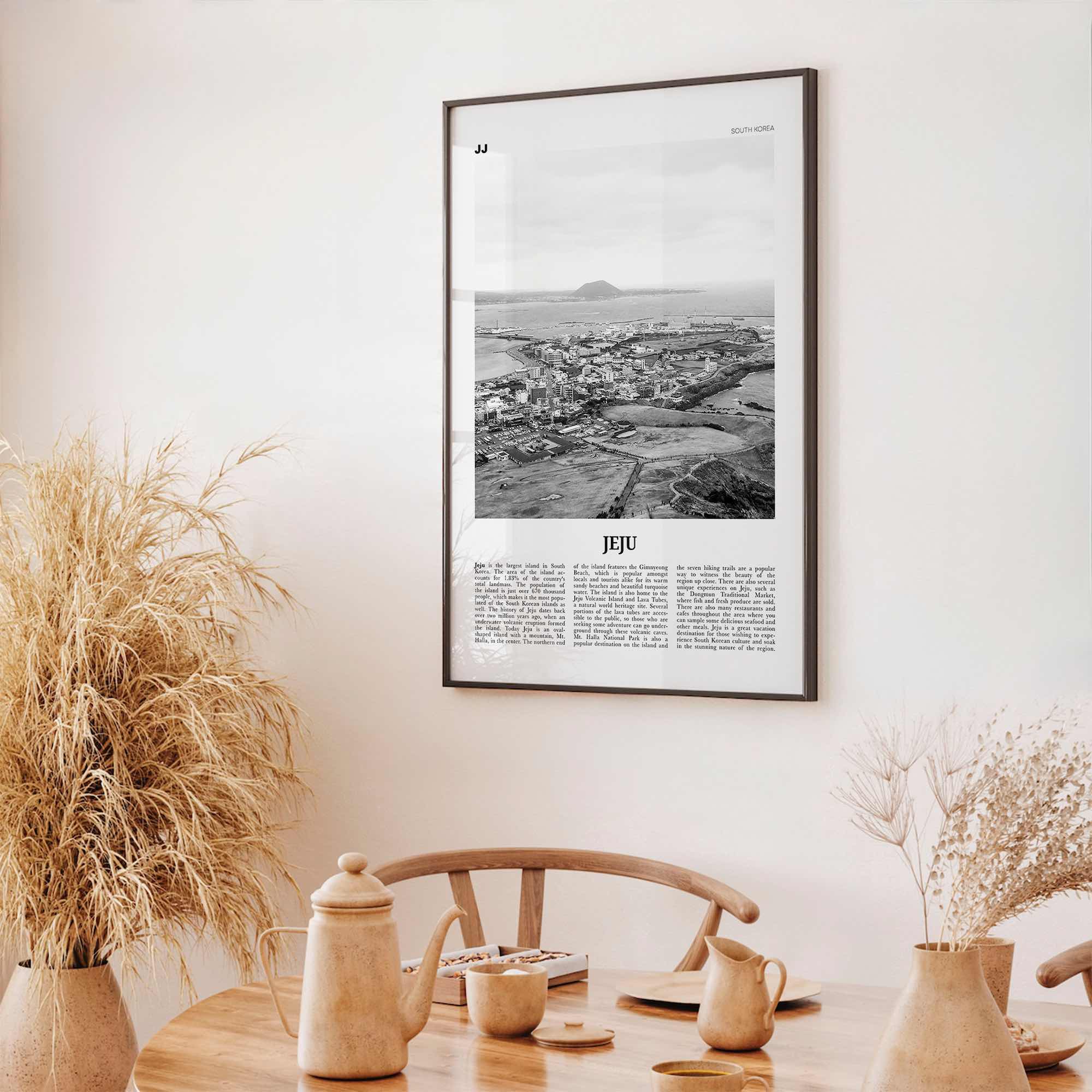 Jeju Island Print Black and White, Jeju Wall Art, Jeju Poster, Jeju Photo, Jeju Wall Décor, Jeju Island, 제주도, Sammu-samda-do