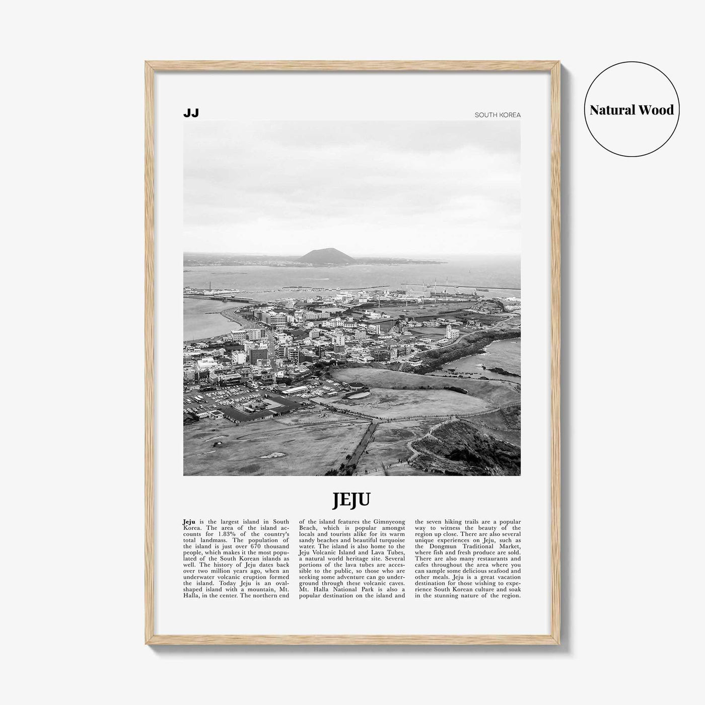 Jeju Island Print Black and White, Jeju Wall Art, Jeju Poster, Jeju Photo, Jeju Wall Décor, Jeju Island, 제주도, Sammu-samda-do