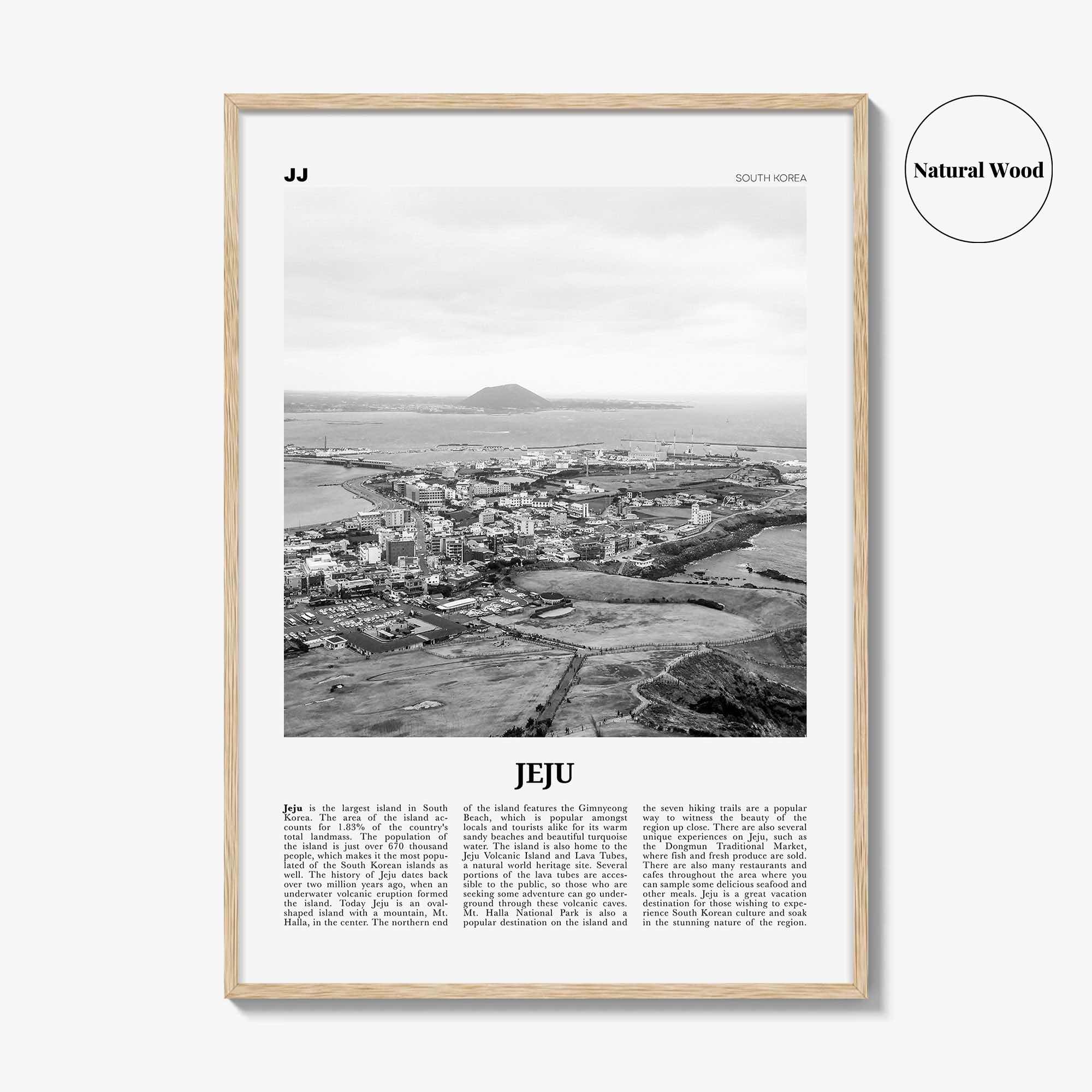 Jeju Island Print Black and White, Jeju Wall Art, Jeju Poster, Jeju Photo, Jeju Wall Décor, Jeju Island, 제주도, Sammu-samda-do