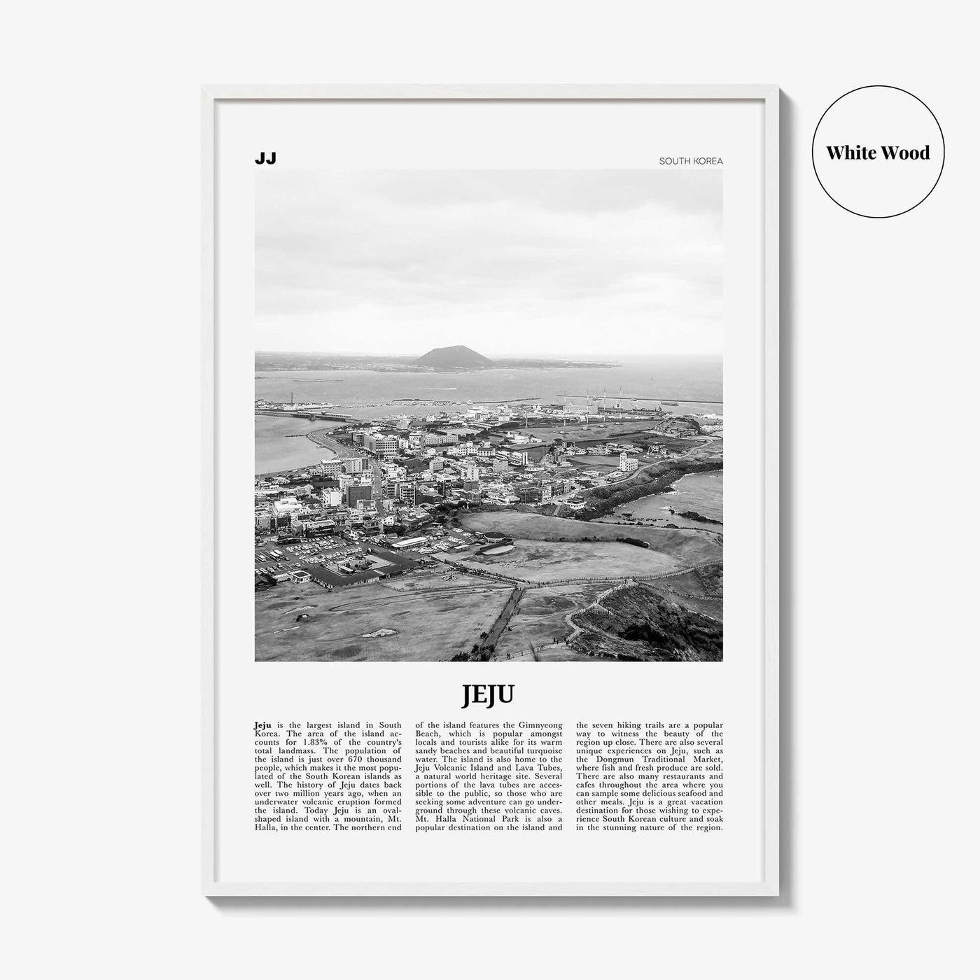 Jeju Island Print Black and White, Jeju Wall Art, Jeju Poster, Jeju Photo, Jeju Wall Décor, Jeju Island, 제주도, Sammu-samda-do