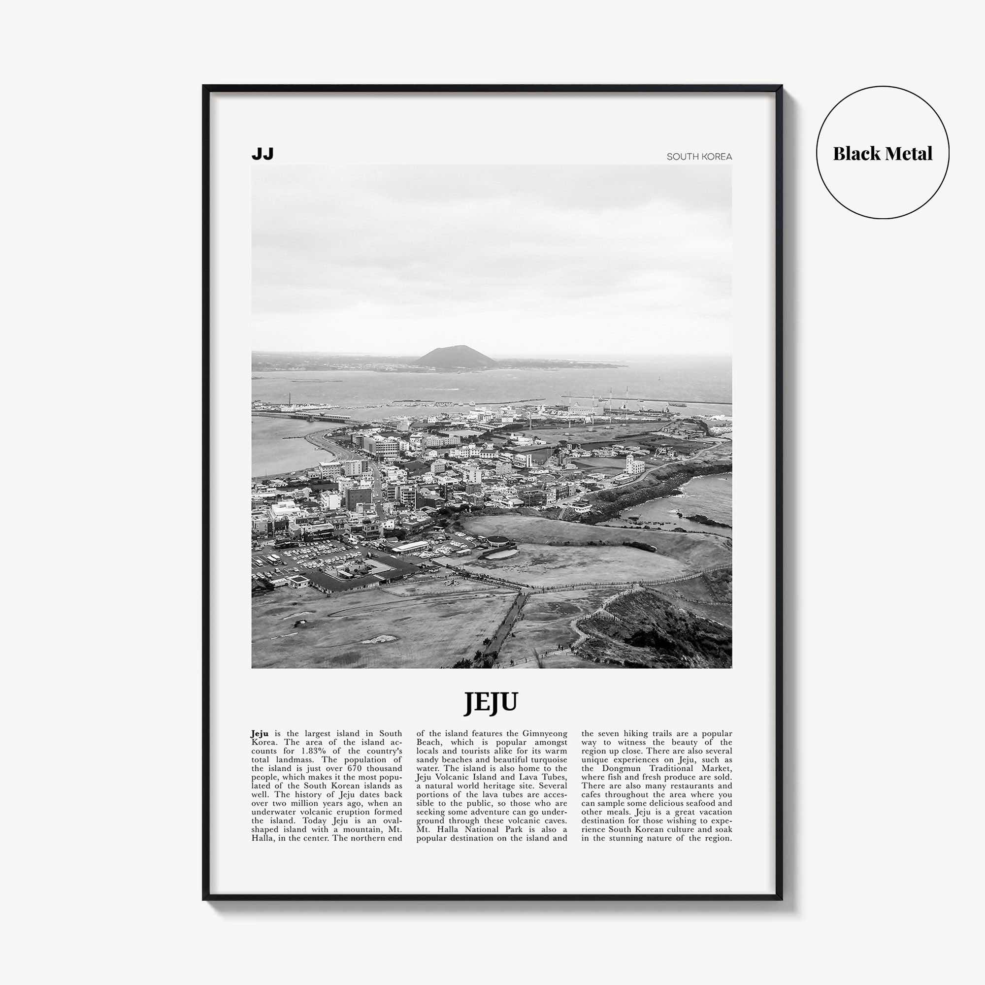 Jeju Island Print Black and White, Jeju Wall Art, Jeju Poster, Jeju Photo, Jeju Wall Décor, Jeju Island, 제주도, Sammu-samda-do