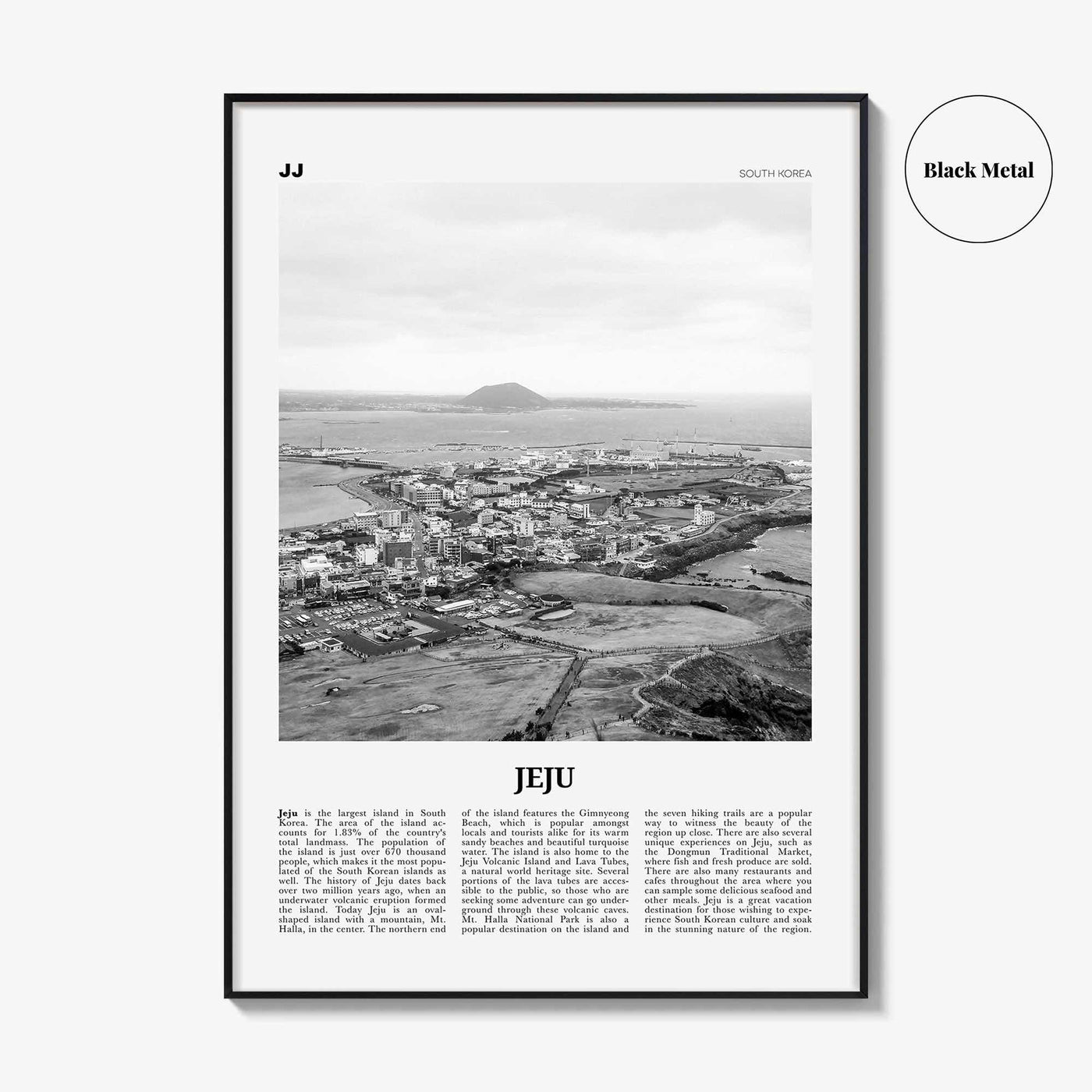 Jeju Island Print Black and White, Jeju Wall Art, Jeju Poster, Jeju Photo, Jeju Wall Décor, Jeju Island, 제주도, Sammu-samda-do