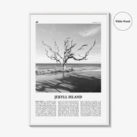 Jekyll Island Print Black and White, Jekyll Island Wall Art, Jekyll Island Poster, Jekyll Island Photo, Georgia, USA, United States