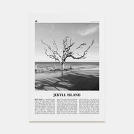 Jekyll Island Travel B&W Poster