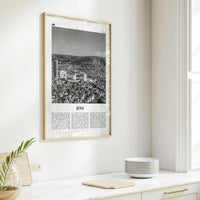 Jena Print Black and White, Jena Wall Art, Jena Poster, Jena Photo, Jena Wall Décor, Jena Map, Germany