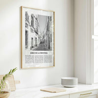 Jerez de la Frontera Print Black and White, Jerez de la Frontera Art, Jerez de la Frontera Poster, Photo, Décor, Jerez de la Frontera Map