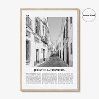 Jerez de la Frontera Print Black and White, Jerez de la Frontera Art, Jerez de la Frontera Poster, Photo, Décor, Jerez de la Frontera Map