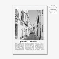 Jerez de la Frontera Print Black and White, Jerez de la Frontera Art, Jerez de la Frontera Poster, Photo, Décor, Jerez de la Frontera Map