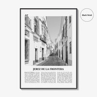 Jerez de la Frontera Print Black and White, Jerez de la Frontera Art, Jerez de la Frontera Poster, Photo, Décor, Jerez de la Frontera Map