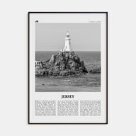 Jersey, Channel Islands Travel B&W No 1 Poster