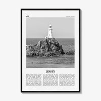 Jersey Print Black and White Channel Islands No 1, Jersey Wall Art, Jersey Poster, Jersey Photo, Jersey Wall Décor, Jersey Map