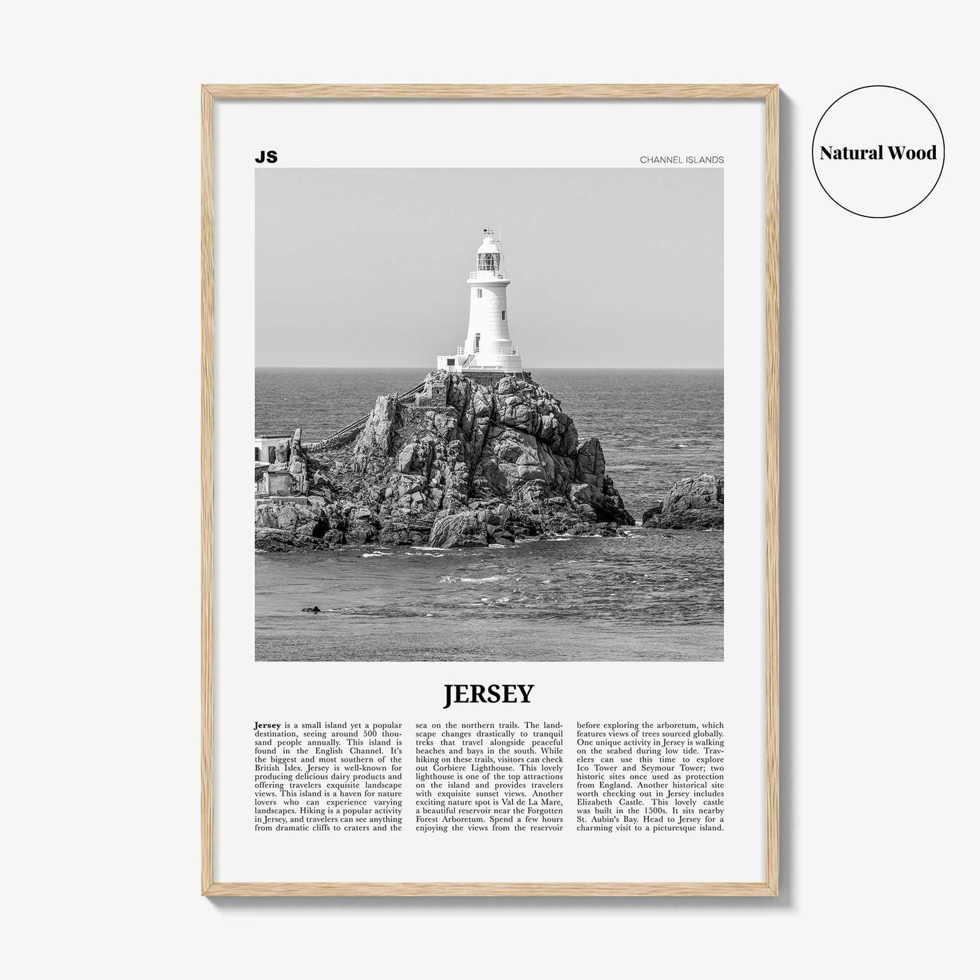 Jersey Print Black and White Channel Islands No 1, Jersey Wall Art, Jersey Poster, Jersey Photo, Jersey Wall Décor, Jersey Map