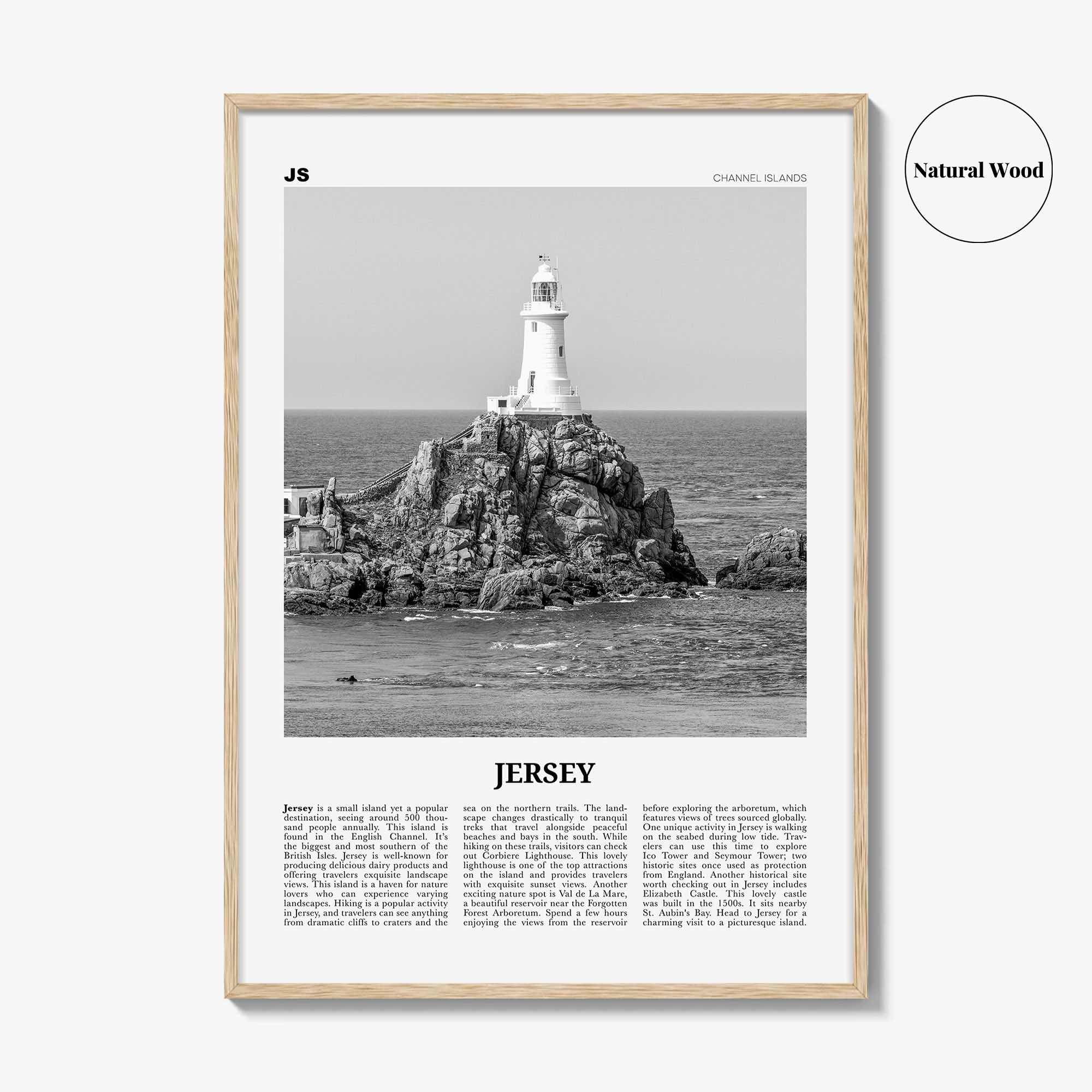 Jersey Print Black and White Channel Islands No 1, Jersey Wall Art, Jersey Poster, Jersey Photo, Jersey Wall Décor, Jersey Map