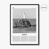 Jersey Print Black and White Channel Islands No 1, Jersey Wall Art, Jersey Poster, Jersey Photo, Jersey Wall Décor, Jersey Map