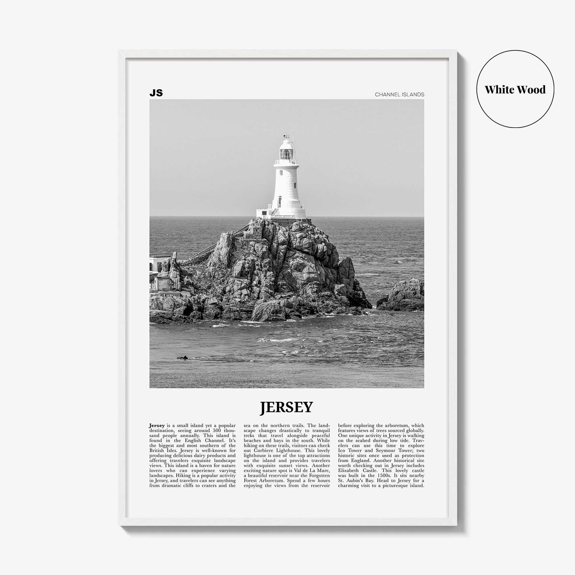 Jersey Print Black and White Channel Islands No 1, Jersey Wall Art, Jersey Poster, Jersey Photo, Jersey Wall Décor, Jersey Map