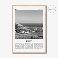 Jersey Print Black and White Channel Islands No 2, Jersey Wall Art, Jersey Poster, Jersey Photo, Jersey Wall Décor, Jersey Map