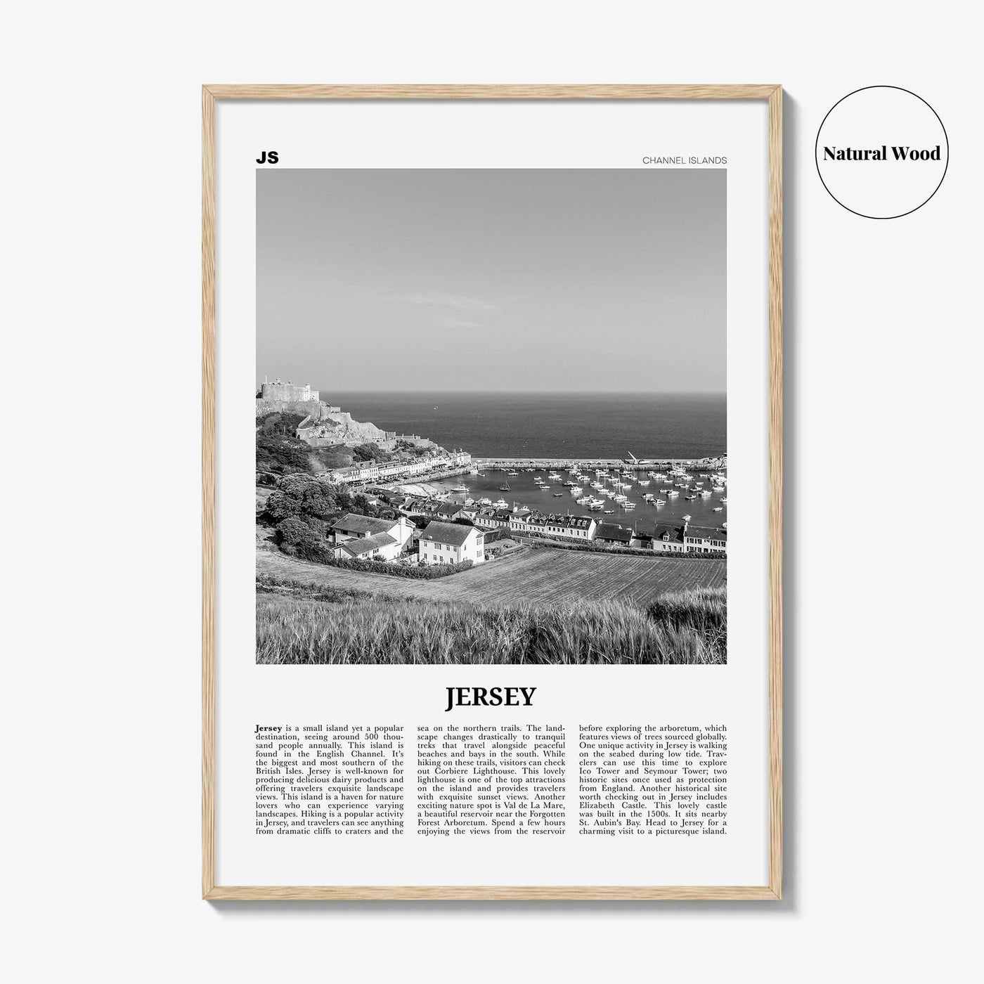 Jersey Print Black and White Channel Islands No 2, Jersey Wall Art, Jersey Poster, Jersey Photo, Jersey Wall Décor, Jersey Map