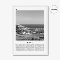 Jersey Print Black and White Channel Islands No 2, Jersey Wall Art, Jersey Poster, Jersey Photo, Jersey Wall Décor, Jersey Map