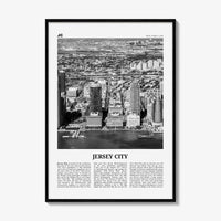 Jersey City Print Black and White No 1, Jersey City Wall Art, Jersey City Poster, Jersey City Photo, New Jersey, USA United States