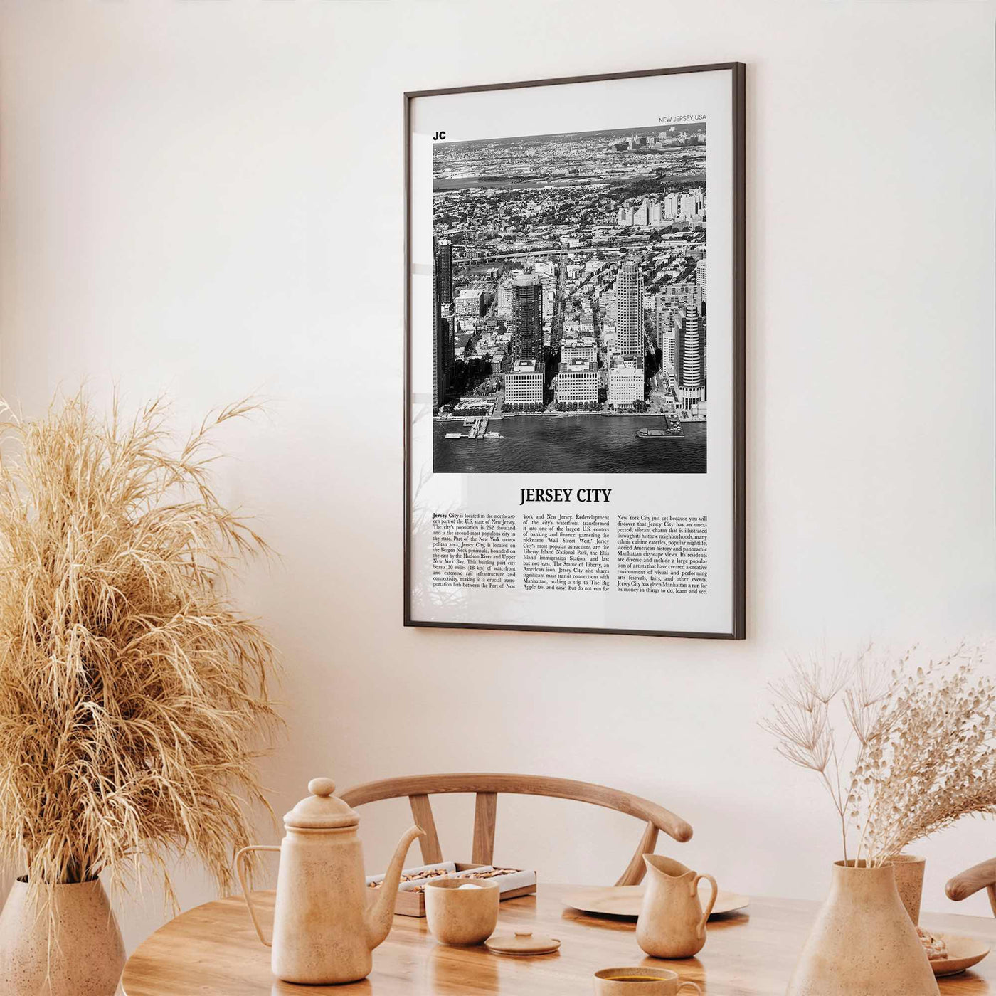 Jersey City Print Black and White No 1, Jersey City Wall Art, Jersey City Poster, Jersey City Photo, New Jersey, USA United States