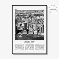 Jersey City Print Black and White No 1, Jersey City Wall Art, Jersey City Poster, Jersey City Photo, New Jersey, USA United States