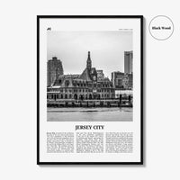 Jersey City Print Black and White No 2, Jersey City Wall Art, Jersey City Poster, Jersey City Photo, New Jersey, USA United States, America