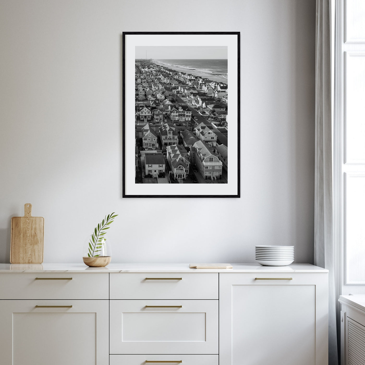 Jersey Shore Photo B&W Poster