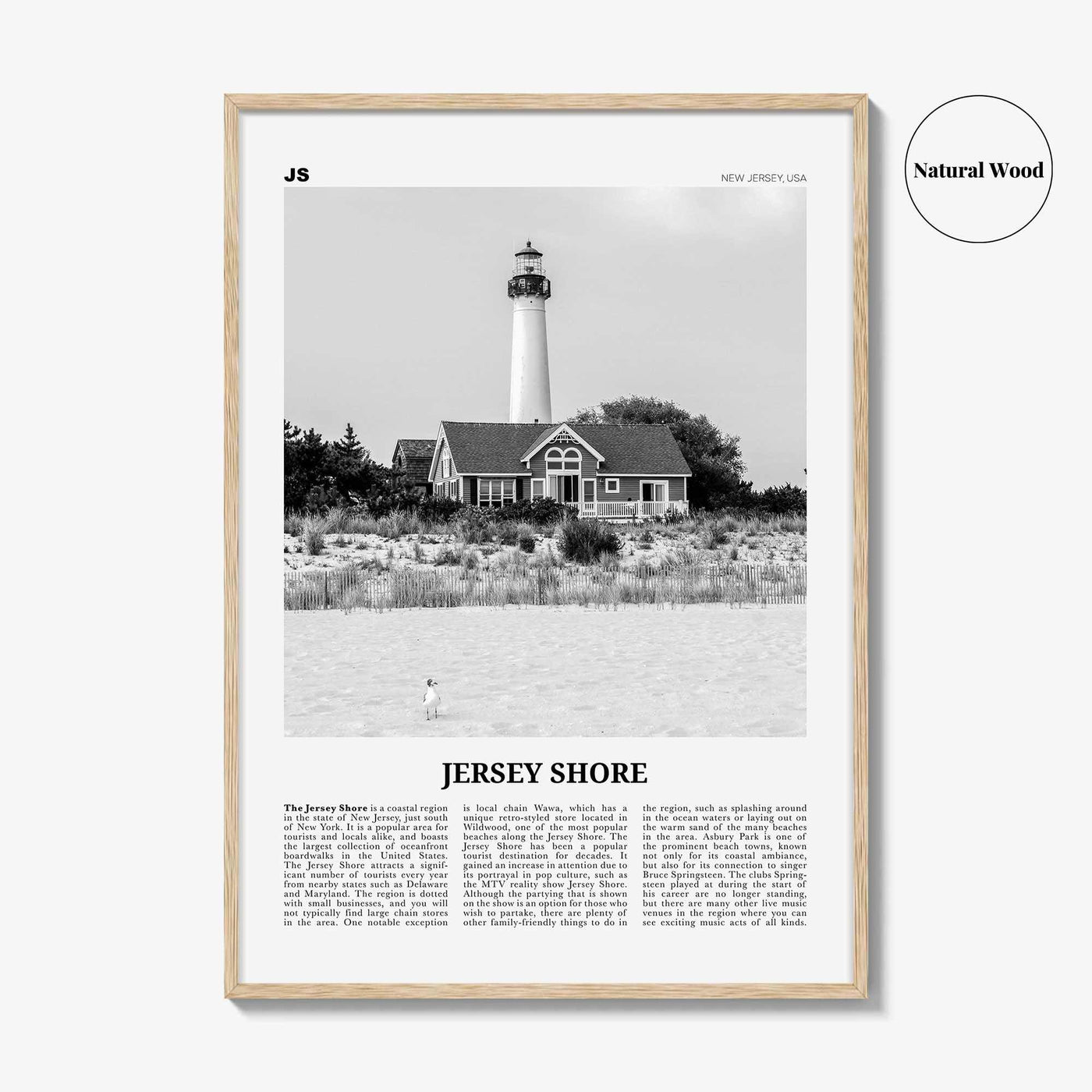 Jersey Shore Print Black and White No 2, Jersey Shore Wall Art, Jersey Shore Poster, Jersey Shore Photo, Jersey Shore, New Jersey