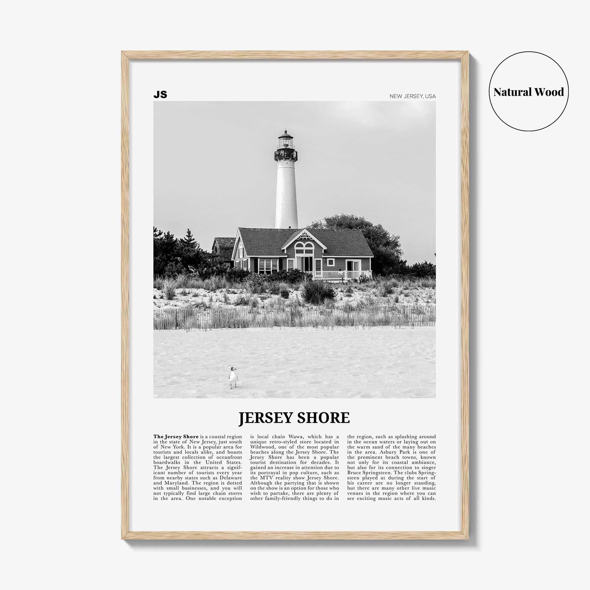 Jersey Shore Print Black and White No 2, Jersey Shore Wall Art, Jersey Shore Poster, Jersey Shore Photo, Jersey Shore, New Jersey