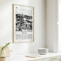 Jerusalem Print Black and White, Jerusalem Wall Art, Jerusalem Poster, Jerusalem Photo, Jerusalem Decor, Israel, ירושלים ישראל Middle East