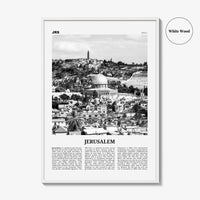 Jerusalem Print Black and White, Jerusalem Wall Art, Jerusalem Poster, Jerusalem Photo, Jerusalem Decor, Israel, ירושלים ישראל Middle East