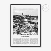 Jerusalem Print Black and White, Jerusalem Wall Art, Jerusalem Poster, Jerusalem Photo, Jerusalem Decor, Israel, ירושלים ישראל Middle East