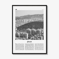 Jinan Print Black and White, Jinan Wall Art, Jinan Poster, Jinan Photo, Jinan Wall Décor, Jinan Map, China