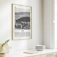 Jinan Print Black and White, Jinan Wall Art, Jinan Poster, Jinan Photo, Jinan Wall Décor, Jinan Map, China