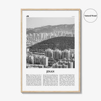 Jinan Print Black and White, Jinan Wall Art, Jinan Poster, Jinan Photo, Jinan Wall Décor, Jinan Map, China