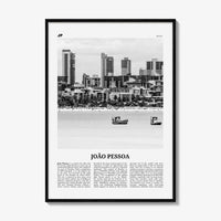 Joao Pessoa Print Black and White, João Pessoa Wall Art, João Pessoa Poster, João Pessoa Photo, Brazil, Brasil, South America, Joao Pessoa