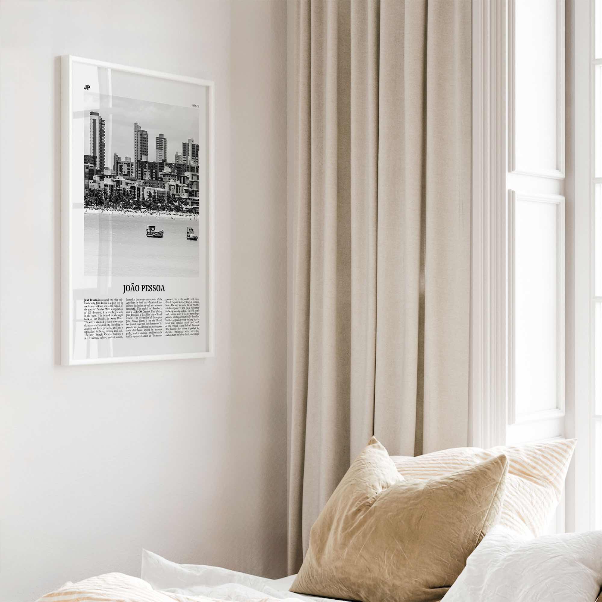 Joao Pessoa Print Black and White, João Pessoa Wall Art, João Pessoa Poster, João Pessoa Photo, Brazil, Brasil, South America, Joao Pessoa