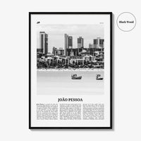 Joao Pessoa Print Black and White, João Pessoa Wall Art, João Pessoa Poster, João Pessoa Photo, Brazil, Brasil, South America, Joao Pessoa