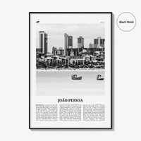 Joao Pessoa Print Black and White, João Pessoa Wall Art, João Pessoa Poster, João Pessoa Photo, Brazil, Brasil, South America, Joao Pessoa