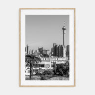 Johannesburg Photo B&W Poster