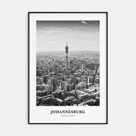 Johannesburg Portrait B&W No 1 Poster