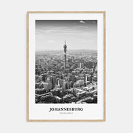 Johannesburg Portrait B&W No 1 Poster