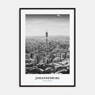 Johannesburg Portrait B&W No 1 Poster
