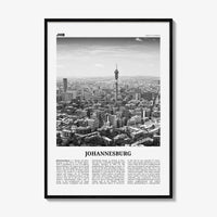 Johannesburg Print Black and White No 1, Johannesburg Wall Art, Johannesburg Poster, Johannesburg Photo, South Africa Poster Print