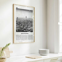 Johannesburg Print Black and White No 1, Johannesburg Wall Art, Johannesburg Poster, Johannesburg Photo, South Africa Poster Print